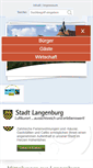 Mobile Screenshot of langenburg.de