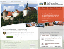 Tablet Screenshot of langenburg.de